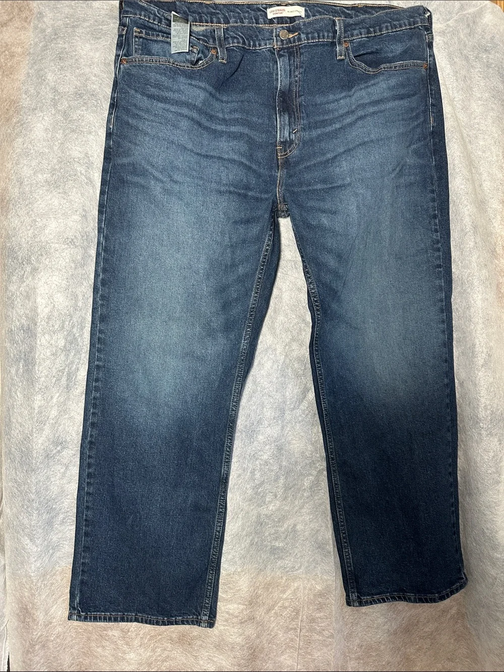 Levi's Men's Straight Jeans in Dark Indigo Wash